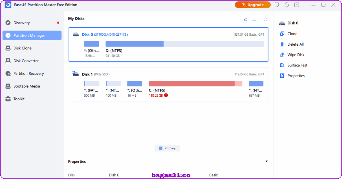 Download EaseUS Partition Master Bagas31