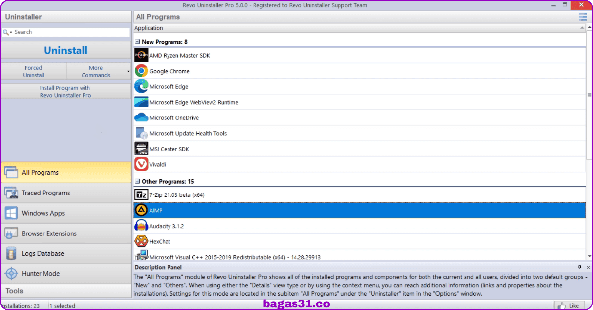 Revo Uninstaller Pro Bagas31